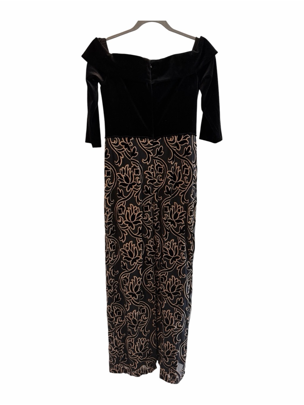 Adrienna Papell velvet column gown - Picture 2 of 6